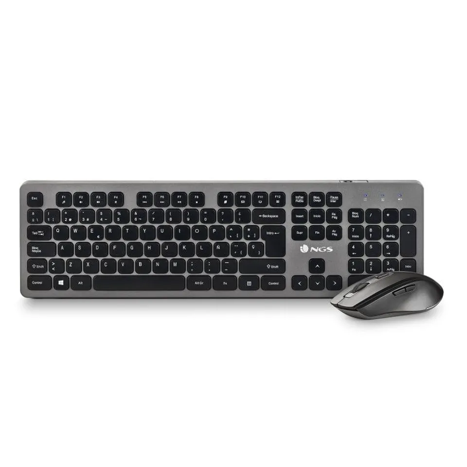 NGS Idol Teclado+Ratón Inalámbricos 2.4GHz 12 Teclas