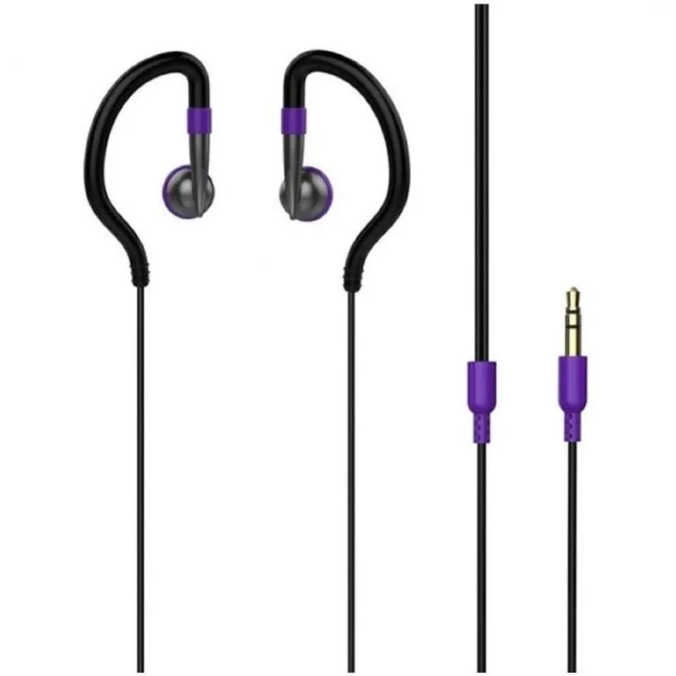 Vivanco Sporty Auriculares Deportivos Violetas