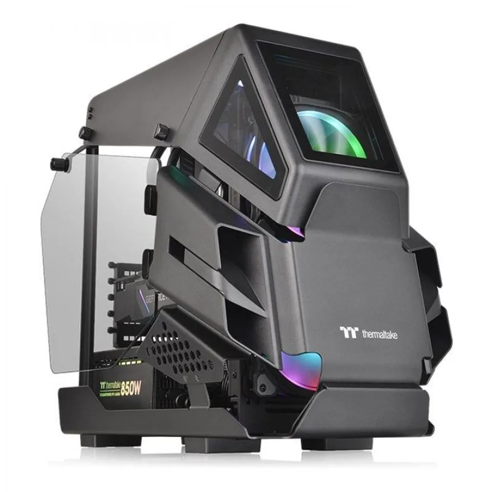 Thermaltake AH T200 Torre con Panel de Cristal Templado USB 3.0 Negra
