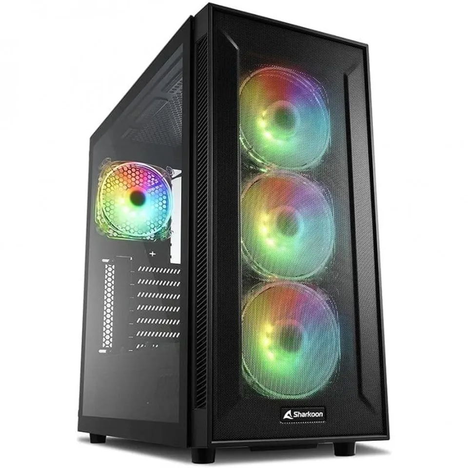 Sharkoon TG6M RGB Crystal Tempered USB 3.0 Negra