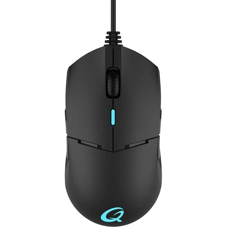QPad DX700 Ratón Gaming 16000 DPI Negro
