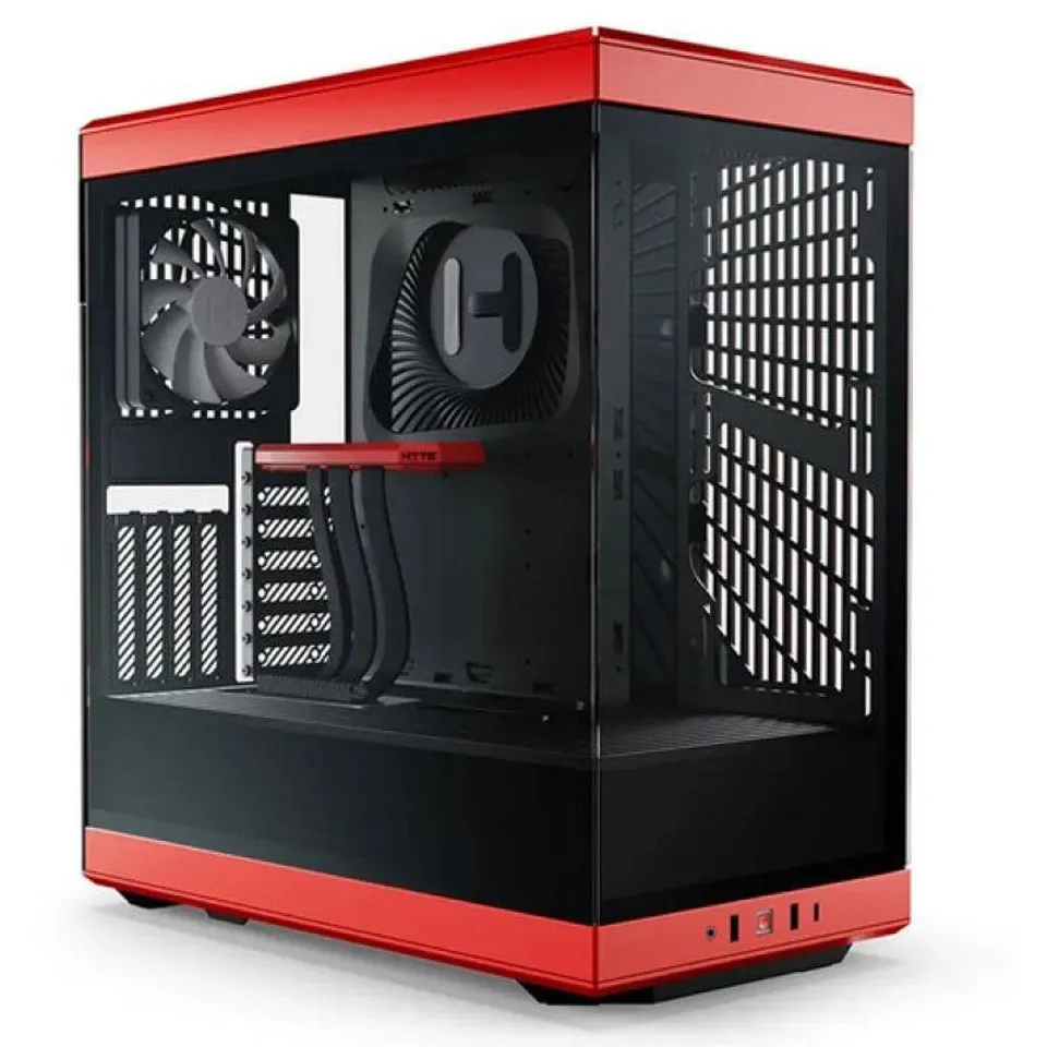 Hyte Y40 Caja ATX con Panel de Cristal Templado USB 3.0 Roja