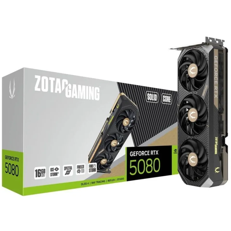 ZOTAC GAMING GeForce RTX 5080 SOLID CORE 16GB GDDR7