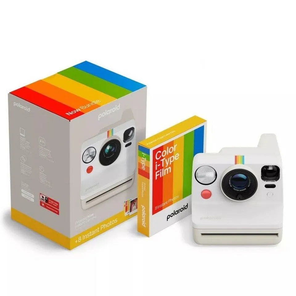 Polaroid Now Gen 3 USB-C Blanca+Película i-Type Color 8 exp
