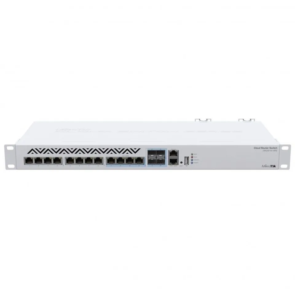 MikroTik CRS312-4C+8XG-RM Switch 8 Puertos Gigabit 1 Fast Ethernet 4 SFP