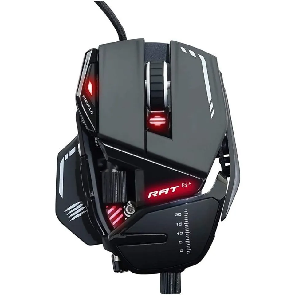 Mad Catz R.A.T. 8+ Ratón Gaming 16000DPI RGB Negro