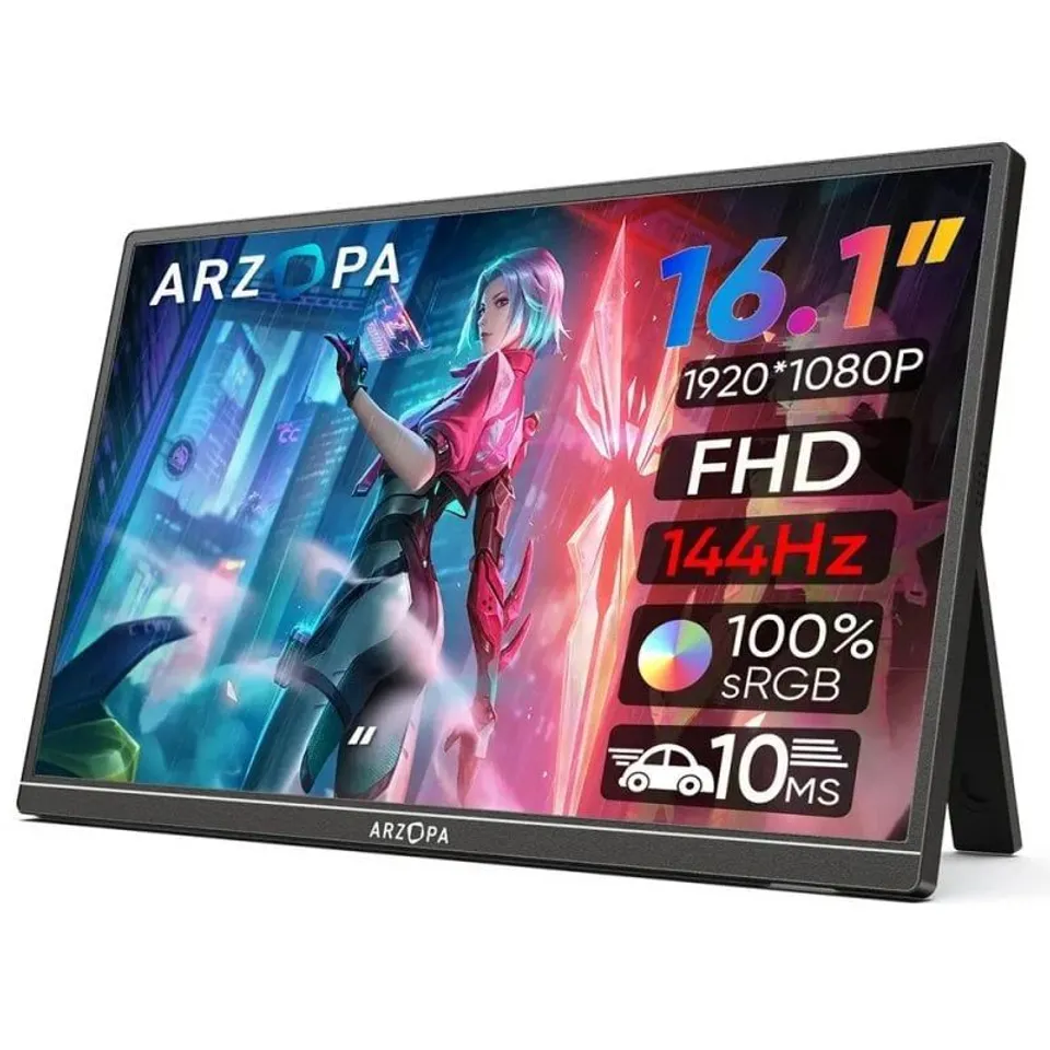 Arzopa G1 Monitor Portátil USB-C 16.1" IPS Full HD 144Hz