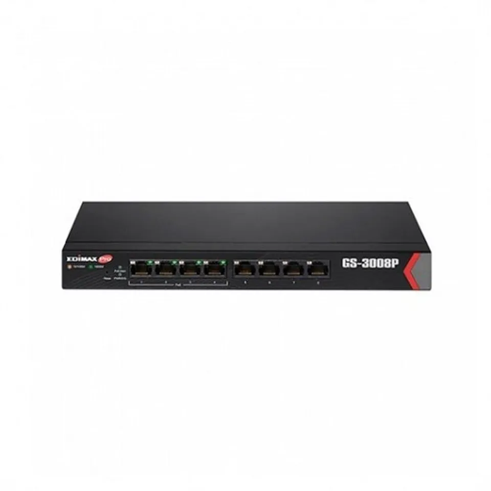 Edimax Pro GS-3008P Switch Gestionado Gigabit Ethernet Negro