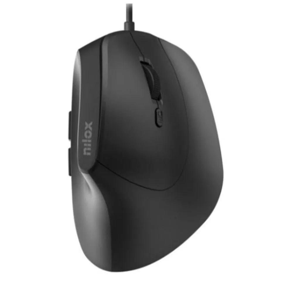 Nilox MOUSB3013 USB 3600DPI Ratón Negro