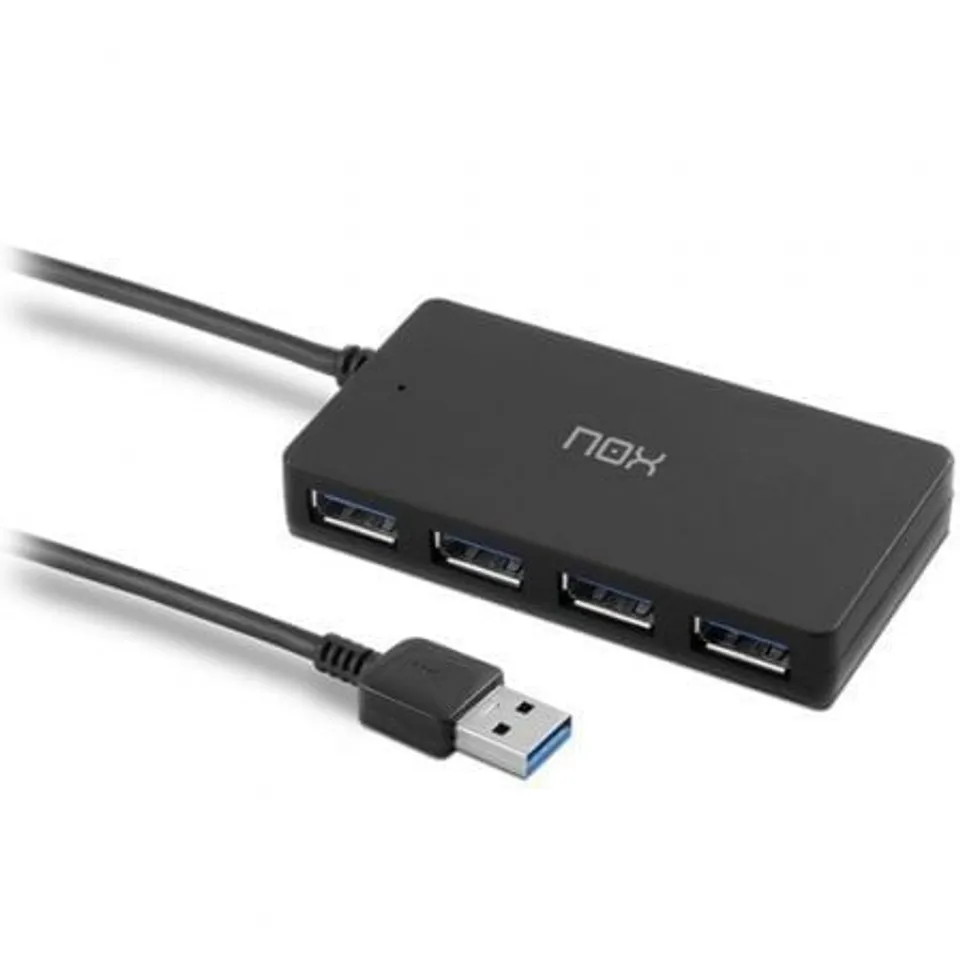 NOX Lite Hub 4 puertos USB 3.0 10 Mbit/s