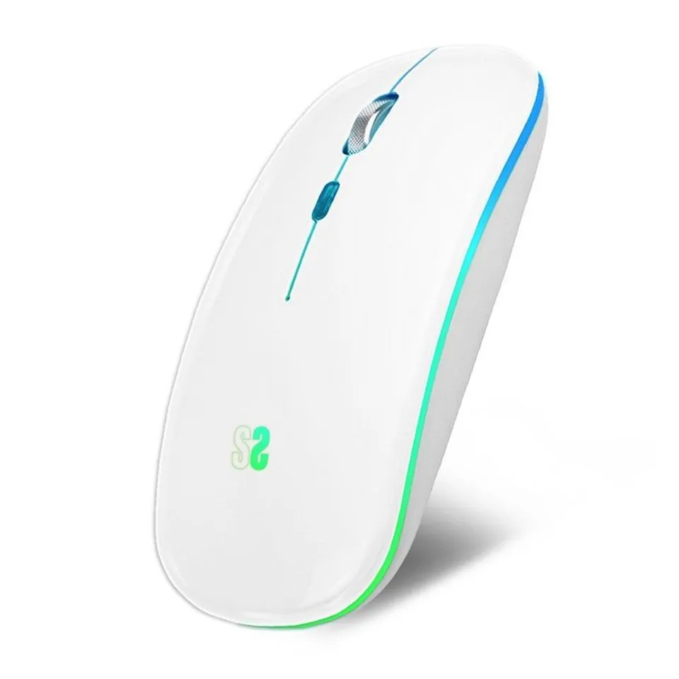 Subblim Ratón Óptico Inalámbrico RGB 1600DPI Blanco