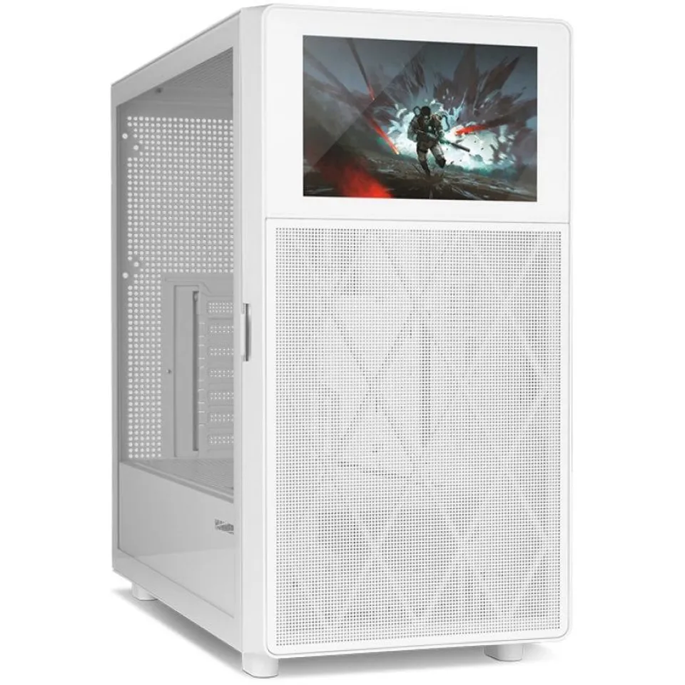 NOX Hummer BIOS Blanca Cristal Templado USB 3.2