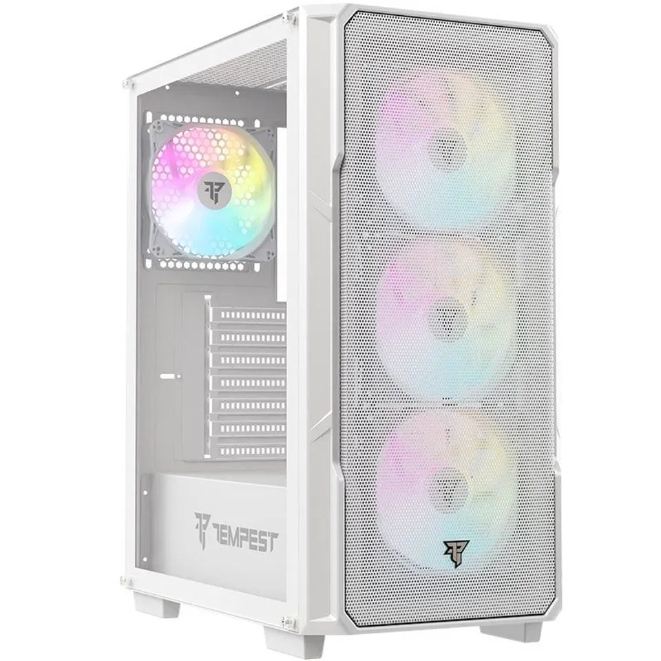 Tempest Garrison ARGB ATX Caja Cristal Templado USB 3.0 Blanca