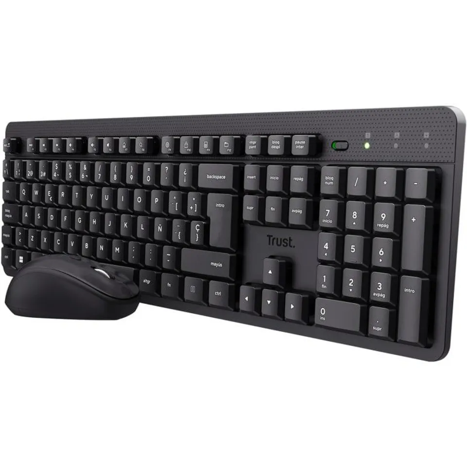 Trust Ymo II Pack Teclado y Ratón Inalámbrico Negro