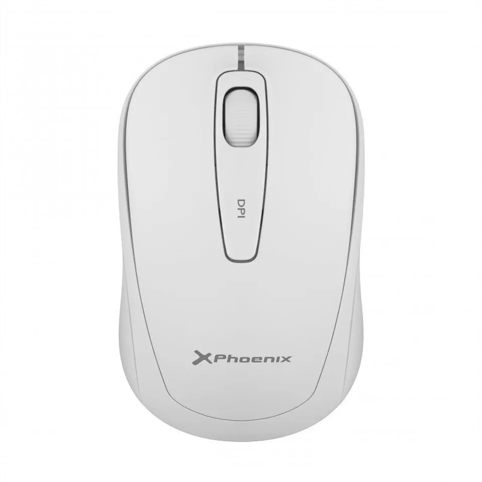 Phoenix M250 Ratón Inalámbrico 1600 DPI Blanco