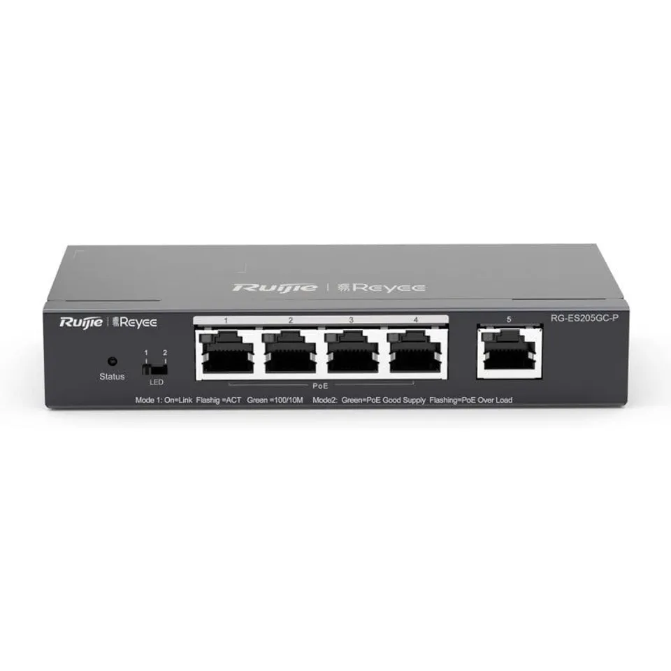 Ruijie Networks RG-ES205GC-P Switch 5 Puertos PoE L2 Gigabit Ethernet