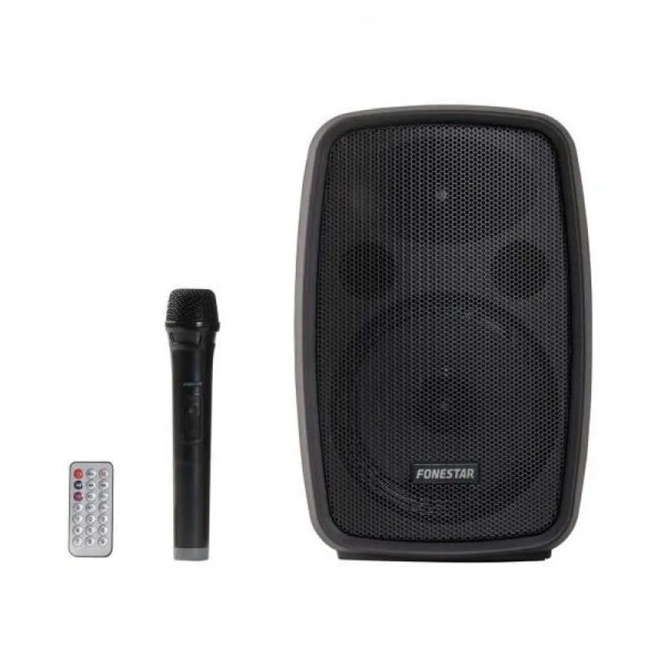 Fonestar Amply Portátil con Micrófono Inalámbrico Negro