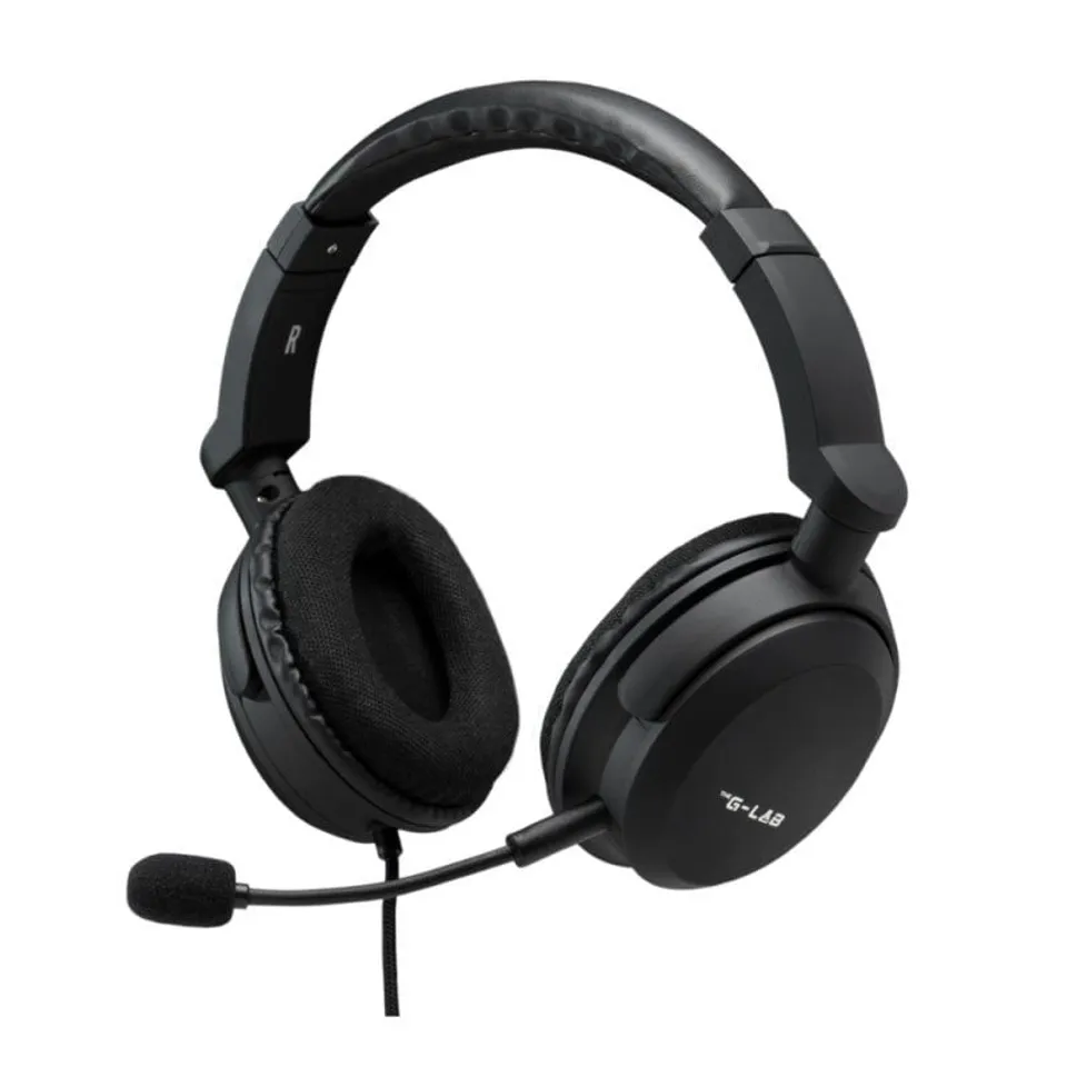 The G-Lab Auriculares con cable – Micrófono plegable/Volumen