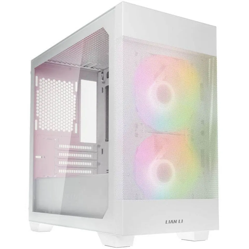 Lian-Li Lancool 205M Mesh RGB Cristal Templado USB3.0 Blanca