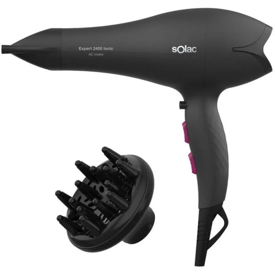 Solac Expert 2400 Secador de Pelo iónico 2400W Negro