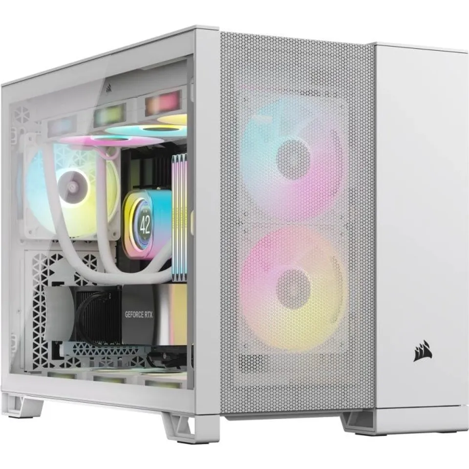 Corsair Midi Tower ATX Blanca USB-C Ventana Lateral Líquido