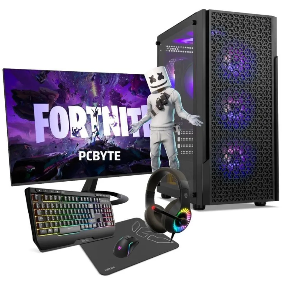 PCBYTE Venence24 PC AMD Ryzen 5 5500GT/32GB/2TB SSD+24" FHD