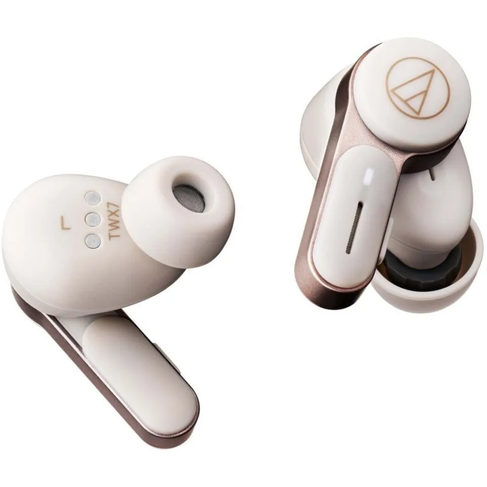 Audio-Technica ATH-TWX7 Inalámbricos Estuche Carga Blancos