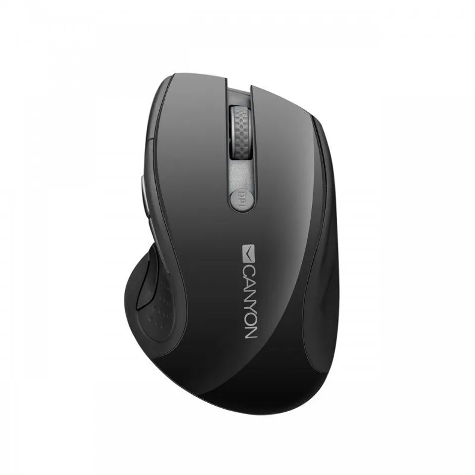 Canyon CNS-CMSW01B Ratón Inalámbrico 1600DPI Negro