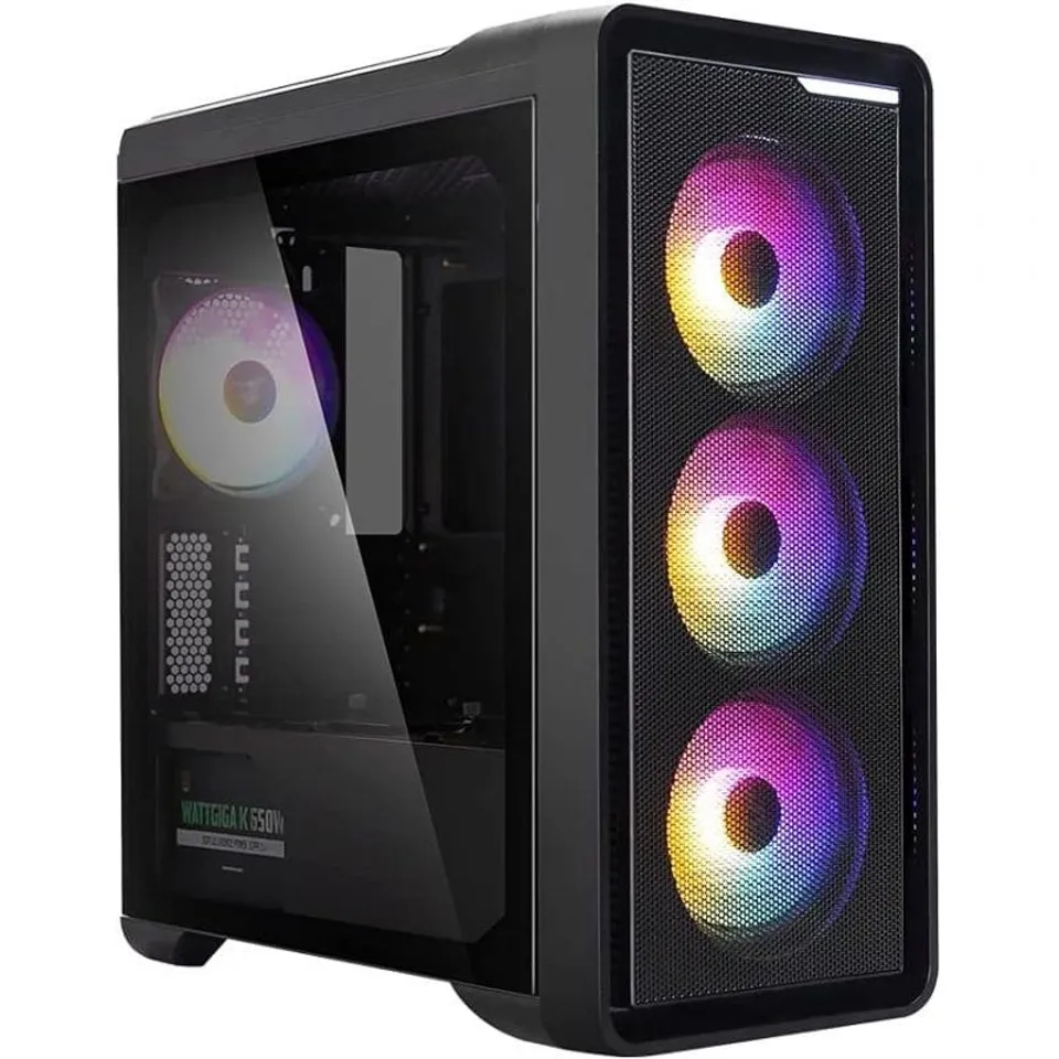 Zalman M3 Plus RGB Gabinete ATX Ventilación Cristal Templado USB 3.0 Negra