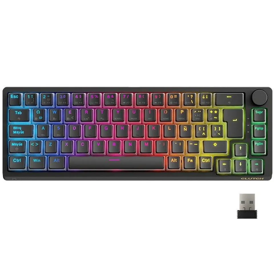 Forgeon Clutch Teclado Gaming Inalámbrico RGB 60% Switch Brown
