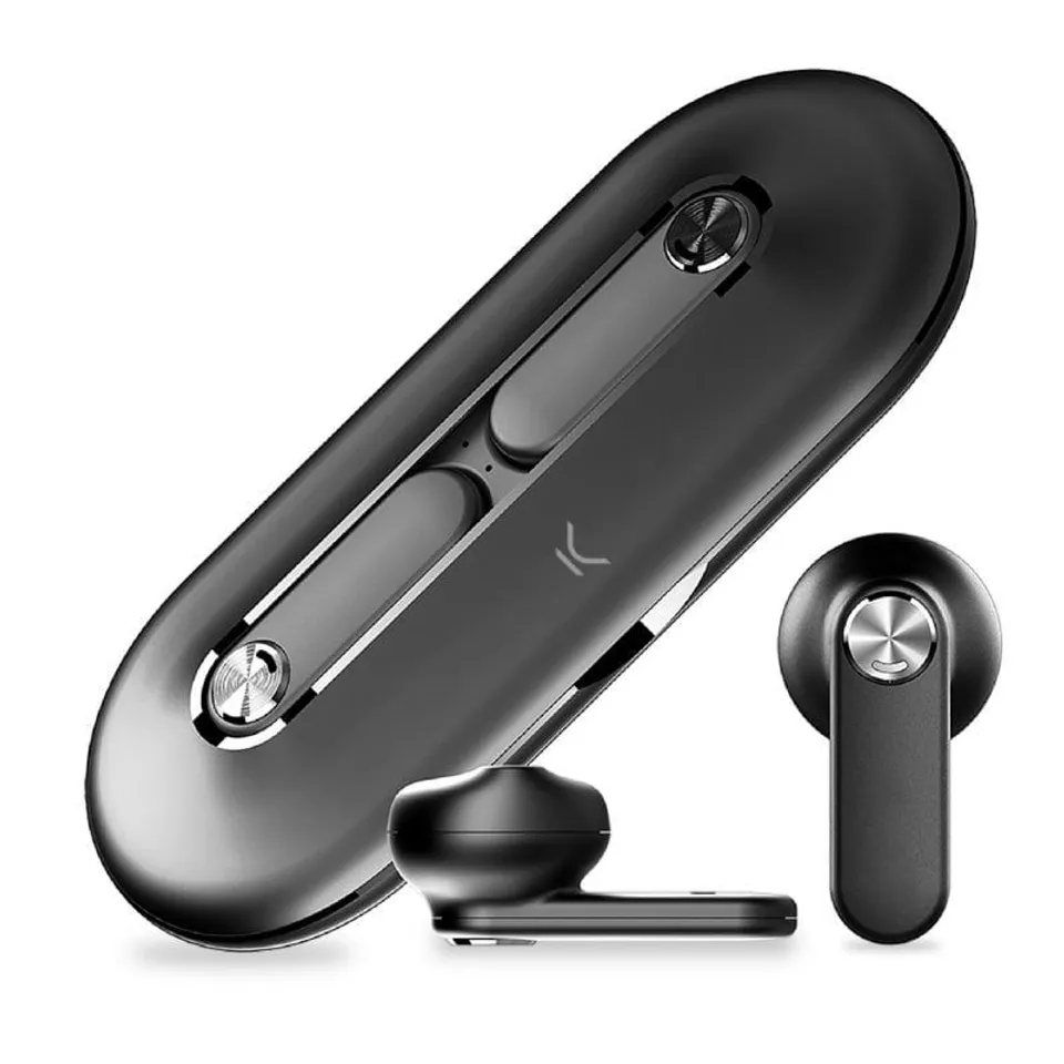 Ksix Leaf Auriculares Inalámbricos con Micrófono Negro