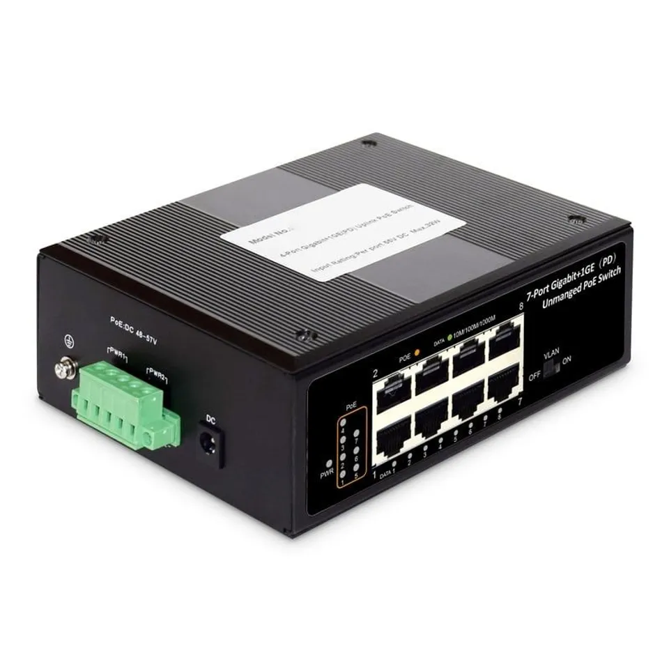 Digitus Switch 7 Puertos PoE+ Gigabit Modelo 7G-POE