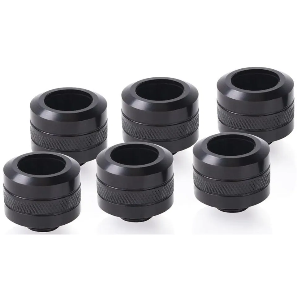 Alphacool Eiszapfen PRO 6x Racores Compresión 16mm Negro