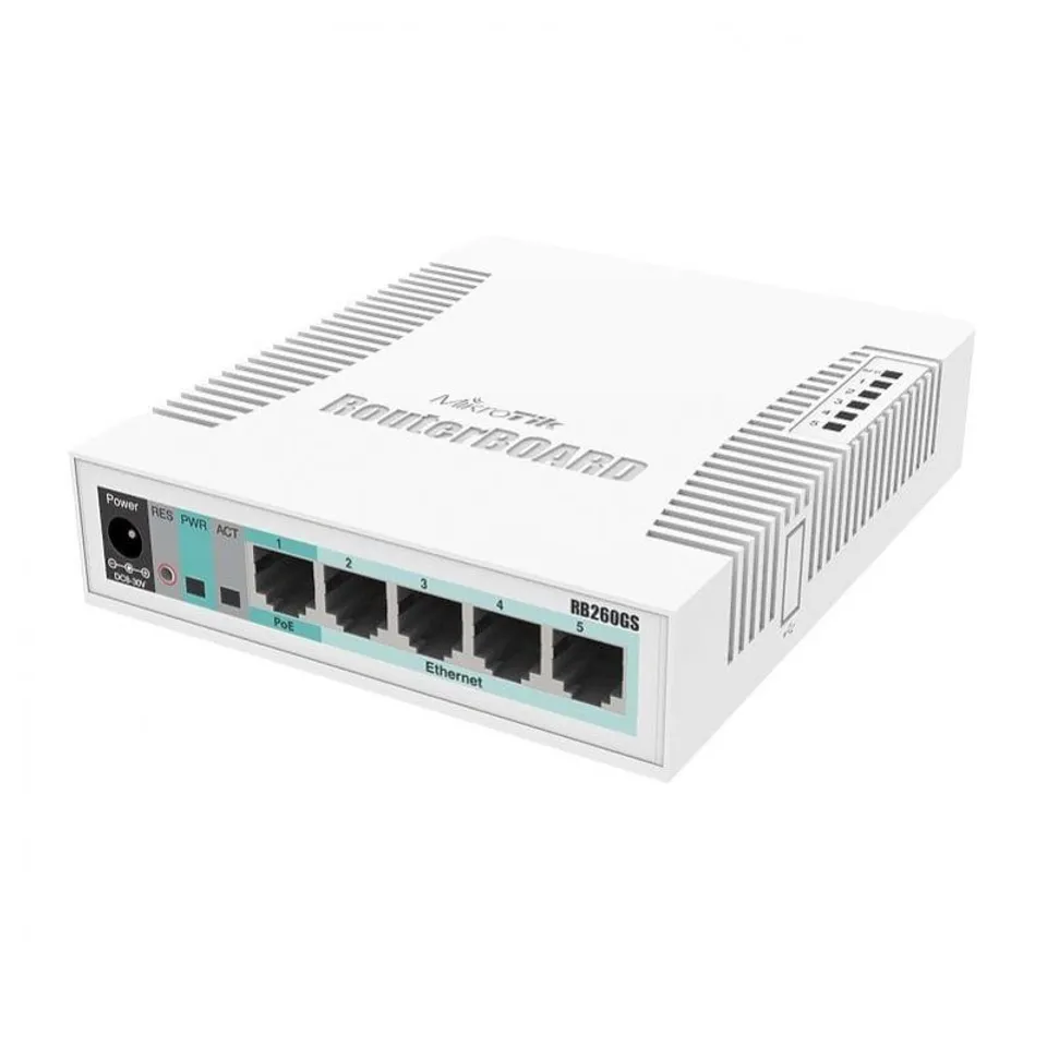 MikroTik RB260GS Switch 5 Puertos Gigabit + 1 SFP