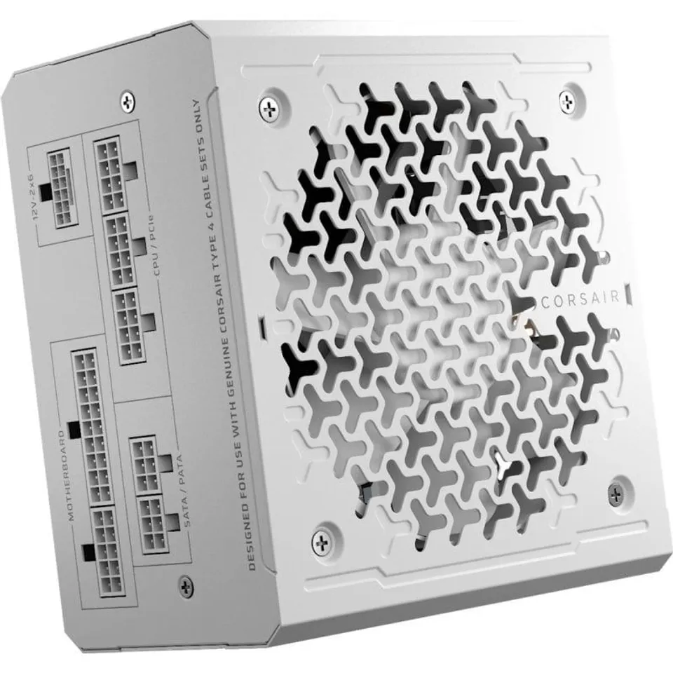 Corsair RMe Series RM850e ATX 3.1 PCIe 5.1 850W Cybenetics 80 Plus Gold Modular Blanca