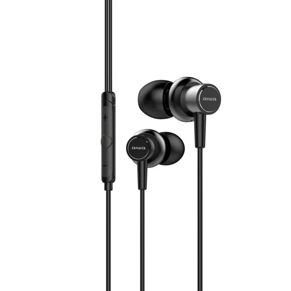 Aiwa ESTM-500BK Auriculares Intrauditivos Negros