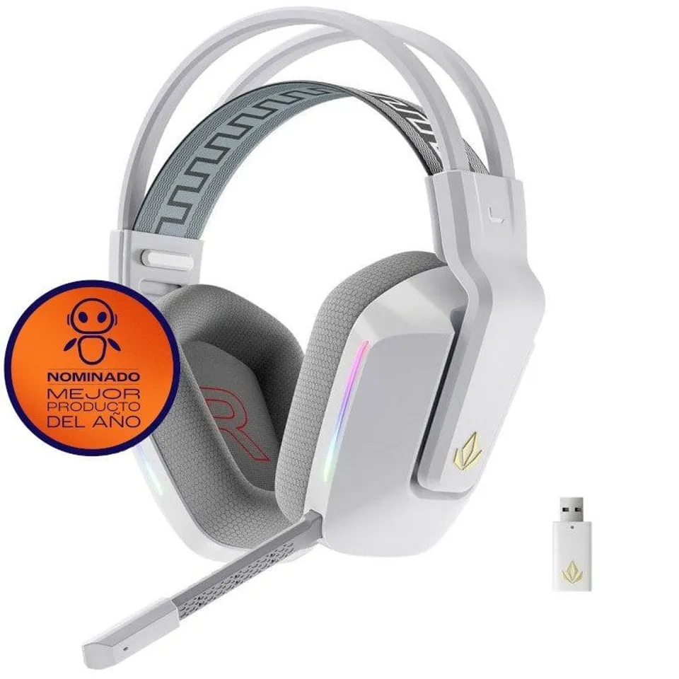 Forgeon Captain RGB Auriculares Gaming Inalámbricos Blancos