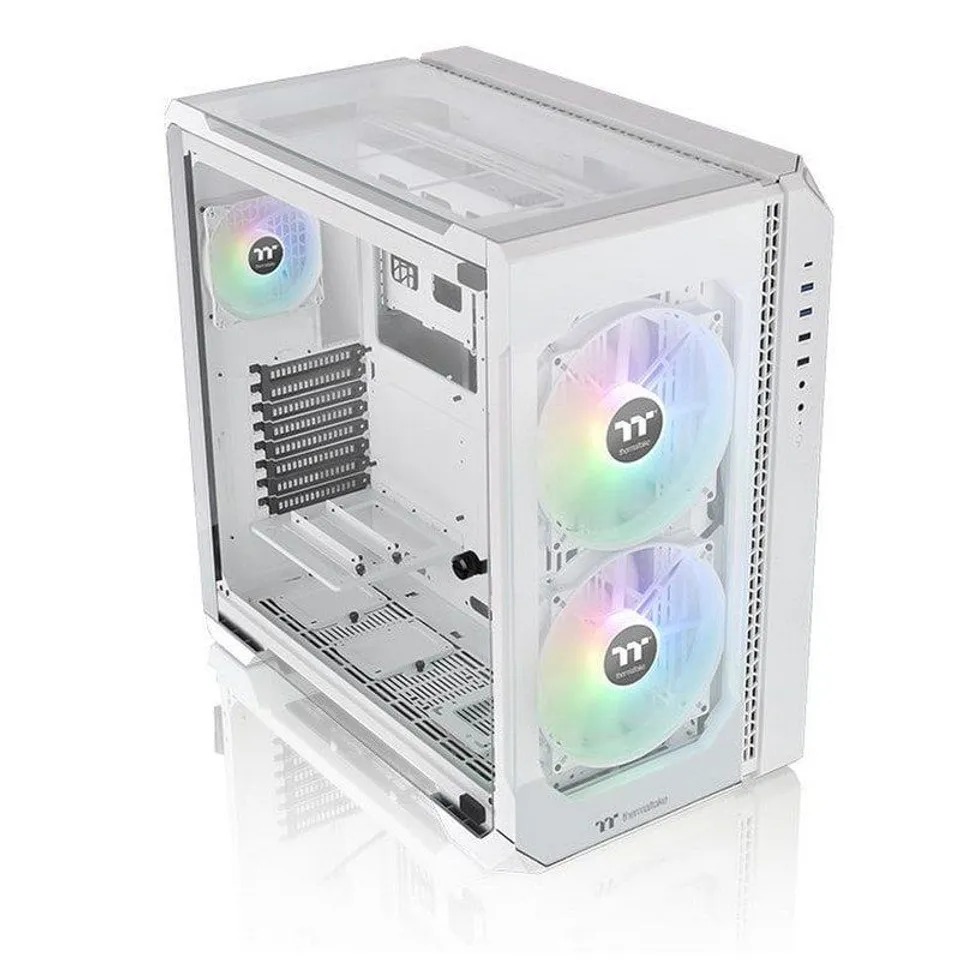 Thermaltake View 51 ARGB Snow Edition Cristal Templado