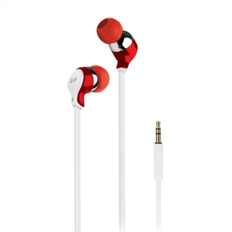 Iluv Party On Auriculares Intraauditivos Blanco/Rojo