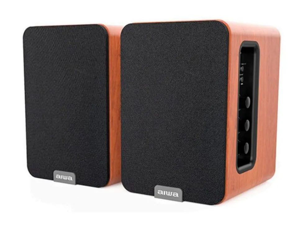 Aiwa Altavoces 2 vías Bluetooth 25W con mando a distancia MDF