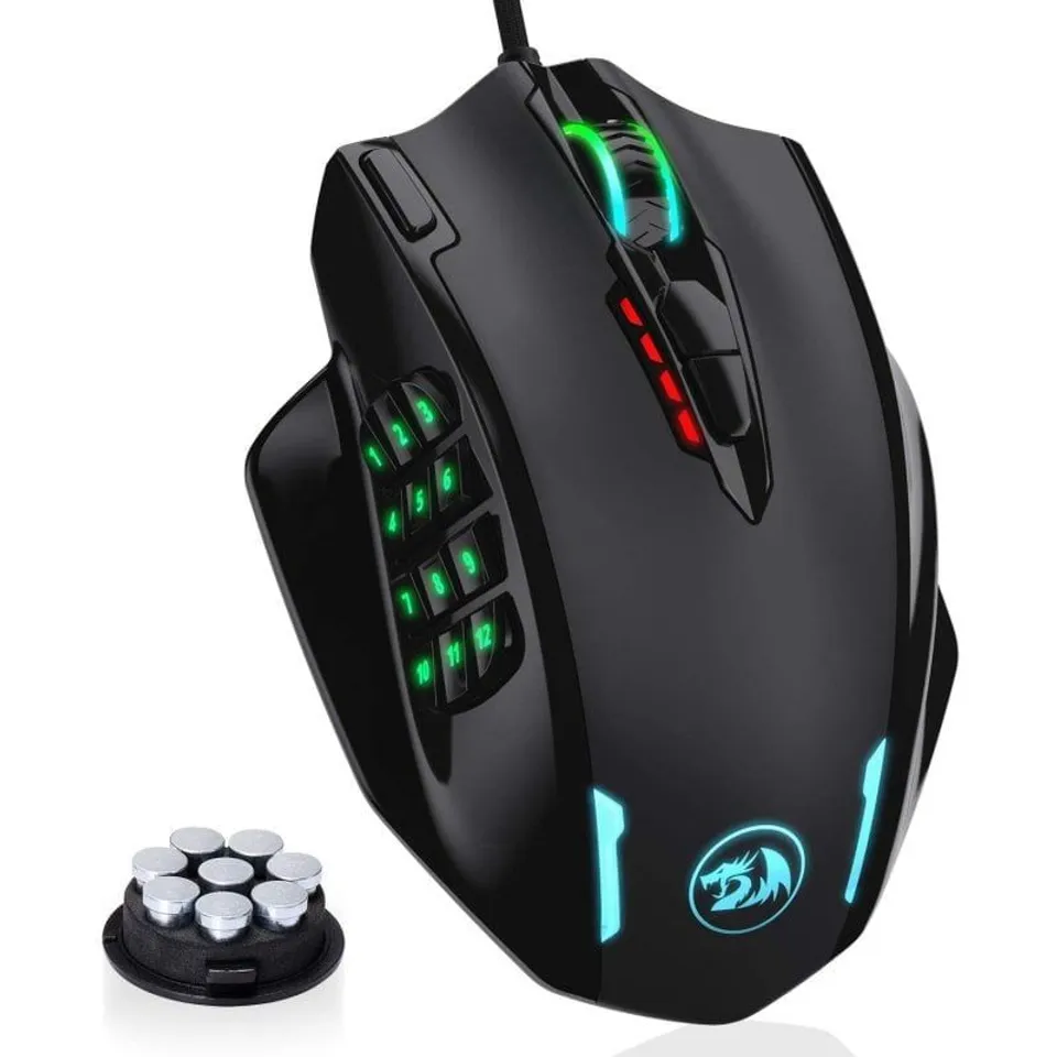 Redragon M908 Impact RGB 12400 DPI Negro