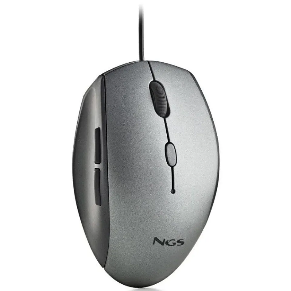 NGS Moth Ratón USB-C Adaptador 1600 DCPI Gris