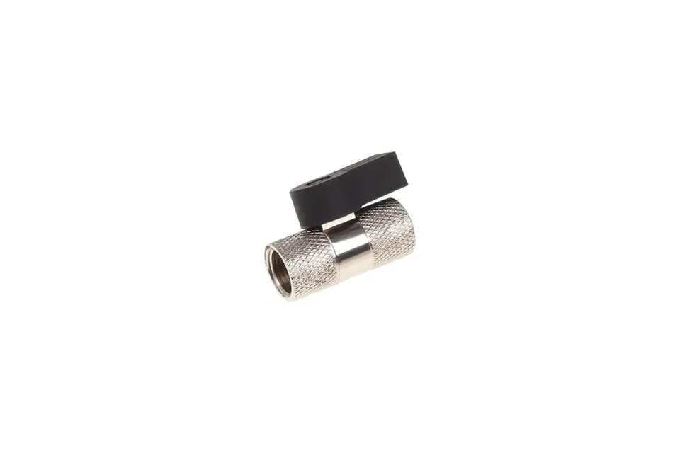 Alphacool 17353 Válvula Vaciado Racor 2x G1/4 Hembra Cromo