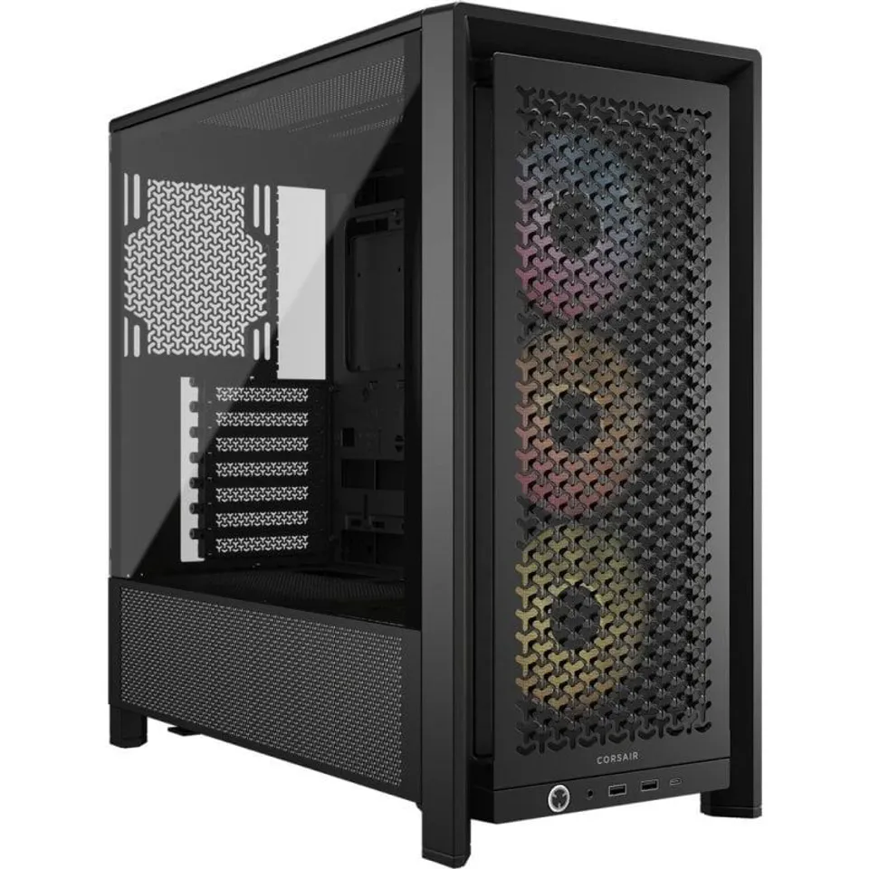 Corsair 4000D RS ARGB E-ATX Cristal Templado USB-C Negra