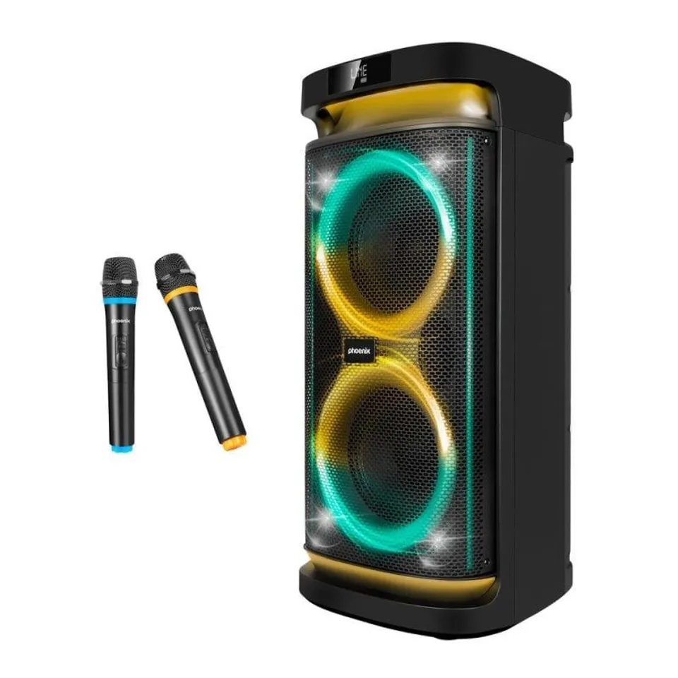 Phoenix Rumbleboss Altavoz Bluetooth Karaoke 80W Portátil