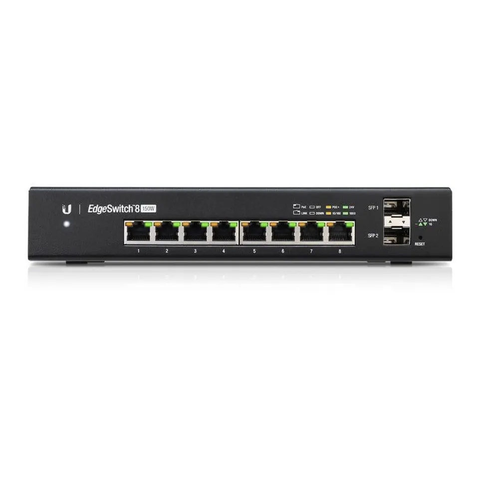 Ubiquiti EdgeSwitch 8 150W Switch Gestionable 8Puertos Gigabit PoE SFP