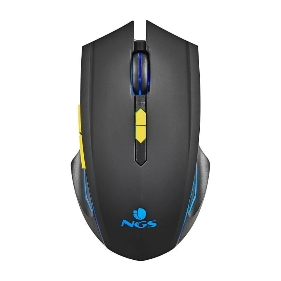 NGS GMX-200 Ratón Gaming Inalámbrico 3200 DPI LED Arcoiris