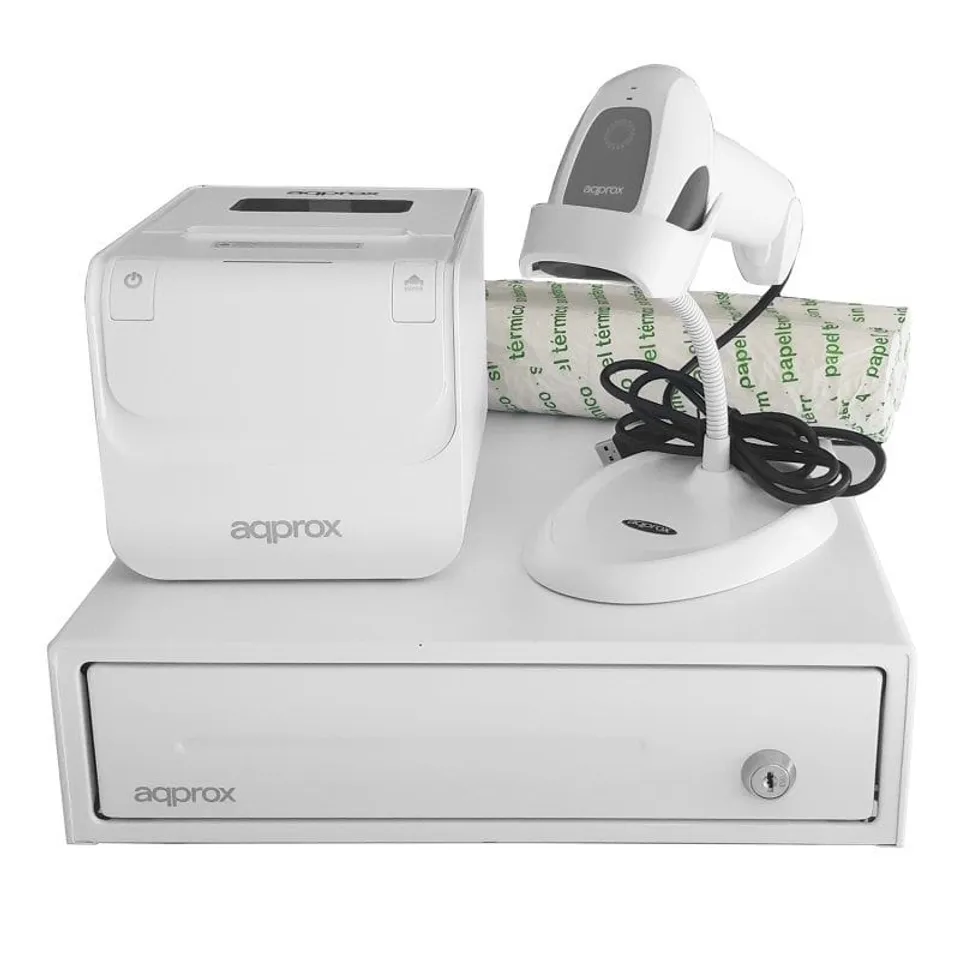 Approx appPOSPACK3380WH Térmica Ethernet/USB/Cajón&Lector1D