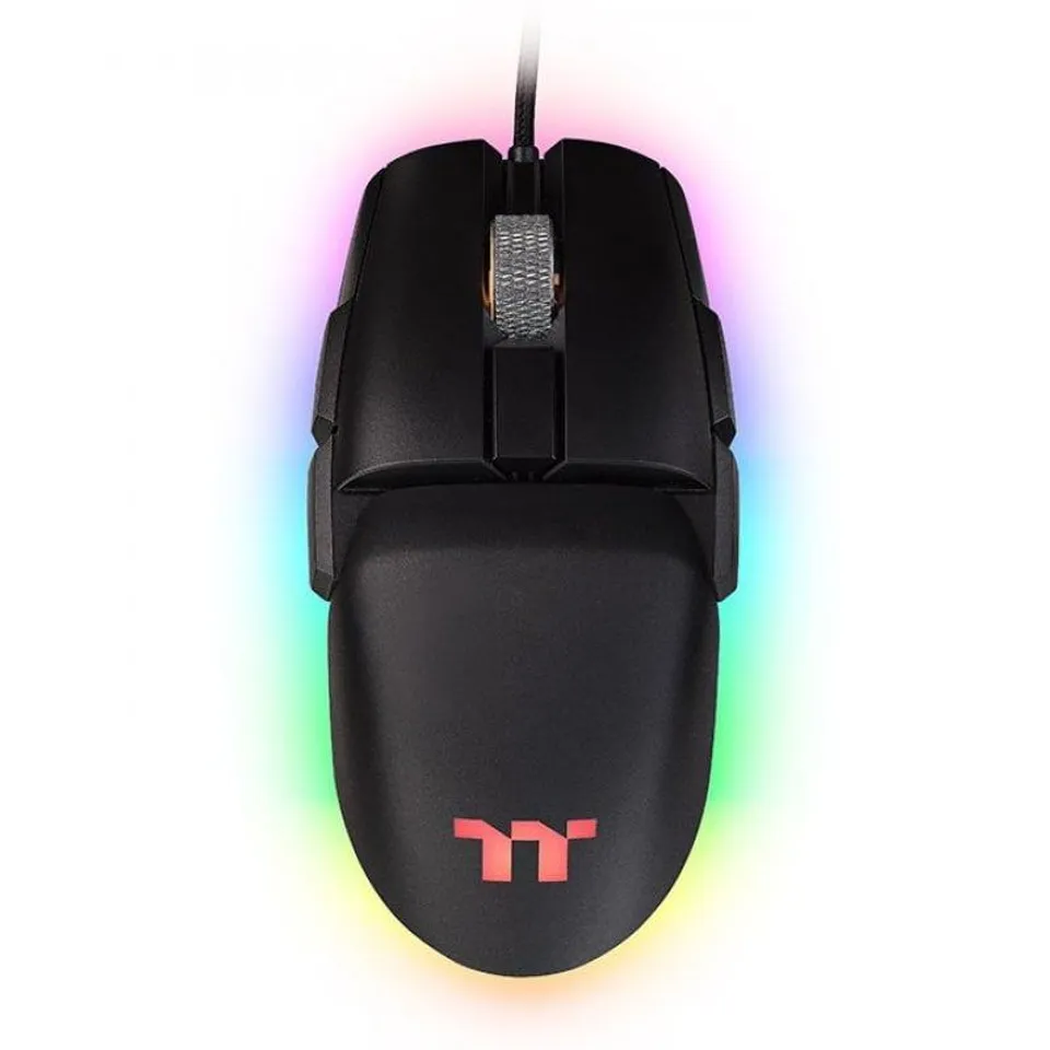 Thermaltake Argent M5 RGB Ratón Gaming 16000 DPI Negro