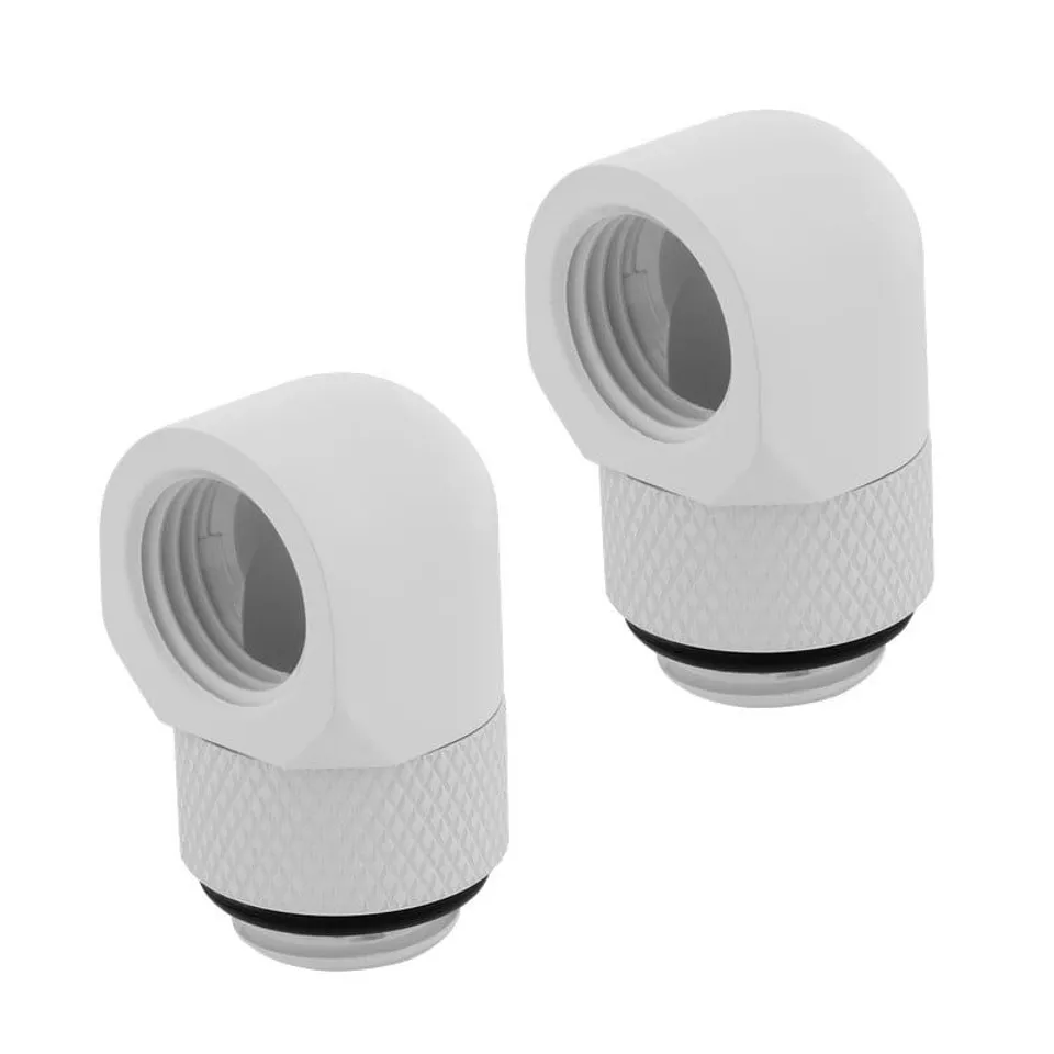 Corsair Hydro X Series Pack de 2 Adaptadores Rotatorios 90 Grados Blanco